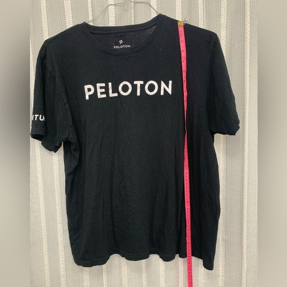 Peloton Unisex Size Large Century Shirt Tee 100 Ride Black Cotton Short Sleeve - Picture 7 of 10